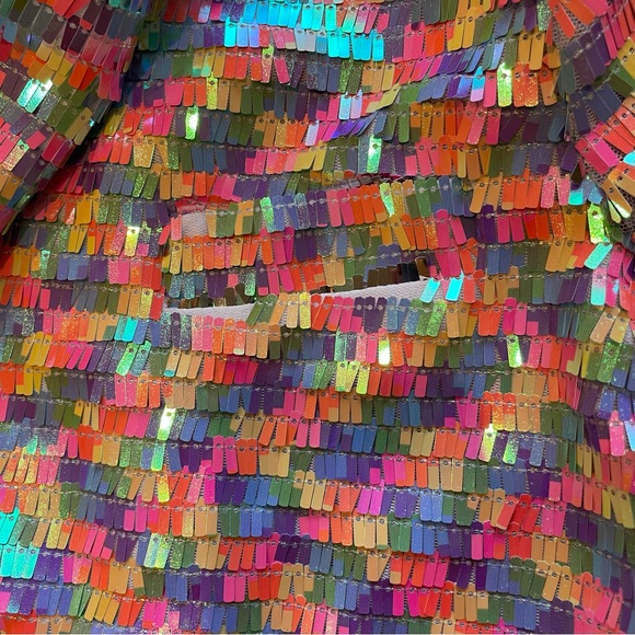 Nasty Gal Multi Color Sequin Blazer - Picture 10 of 14